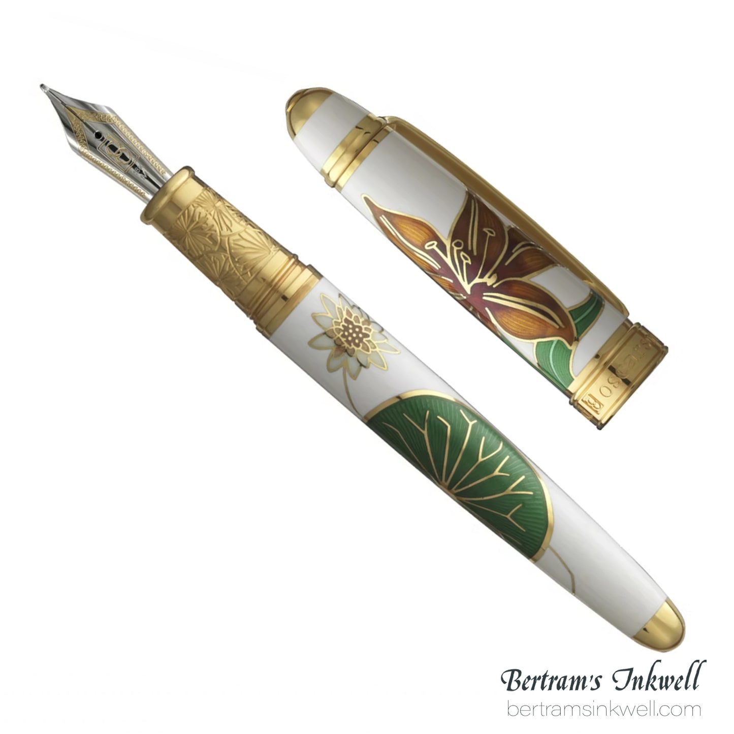 David Oscarson Consider the Lilies Opaque White Fountain Pen