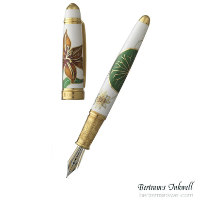 David Oscarson Consider the Lilies Opaque White Fountain Pen