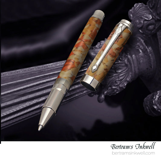 Conway Stewart Babbage Cousins Serling Silver and Veneer ToffeeBits Limited Edition Rollerball, 2010
