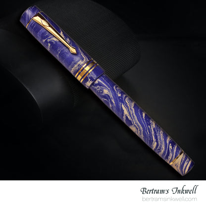 Conway Stewart Belliver Prototype (Blue and Cream Ebonite Swirl) Fountain Pen, 2014
