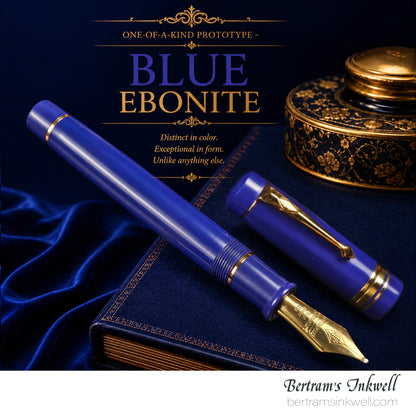 Conway Stewart Belliver Prototype (Blue Ebonite) Fountain Pen, 2014
