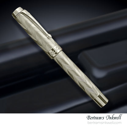 Conway Stewart Duro Serling Silver and Enamel Crystal Limited Edition Fountain/Rollerball Pen, 2012
