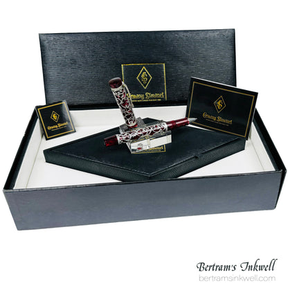 Conway Stewart Sterling Silver Henry Simpole Chatsworth Burgundy Blush Limited Edition Rollerball, 2007