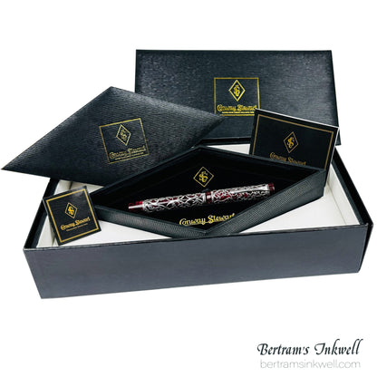 Conway Stewart Sterling Silver Henry Simpole Chatsworth Burgundy Blush Limited Edition Rollerball, 2007
