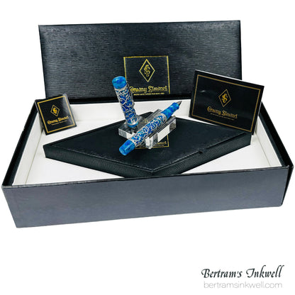 Conway Stewart Sterling Silver Henry Simpole Chatsworth Cerulean Blue Limited Edition Rollerball, 2007