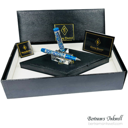 Conway Stewart Sterling Silver Henry Simpole Chatsworth Cerulean Blue Limited Edition Rollerball, 2007