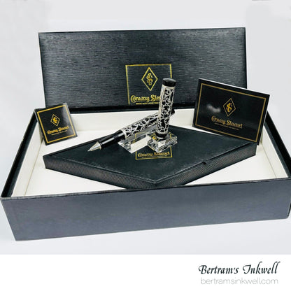 Conway Stewart Sterling Silver Henry Simpole Chatsworth Classic Black Limited Edition Rollerball, 2007