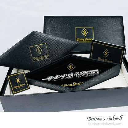 Conway Stewart Sterling Silver Henry Simpole Chatsworth Classic Black Limited Edition Rollerball, 2007