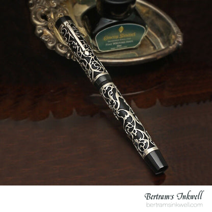 Conway Stewart Sterling Silver Henry Simpole Chatsworth Classic Black Limited Edition Rollerball, 2007