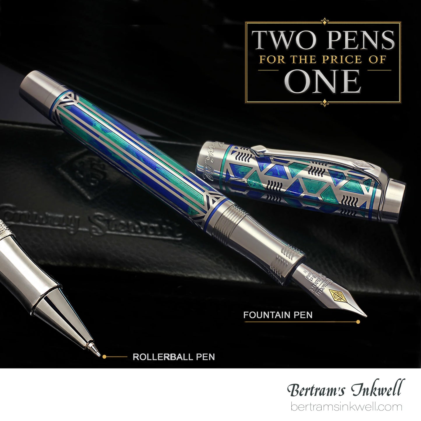 Conway Stewart Kaleidoscope Peacock Limited Edition Fountain Pen, 2013