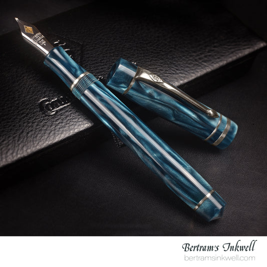 Conway Stewart Wellington Prototype (Sheheraza Aqua Swirl) Fountain Pen, 2014