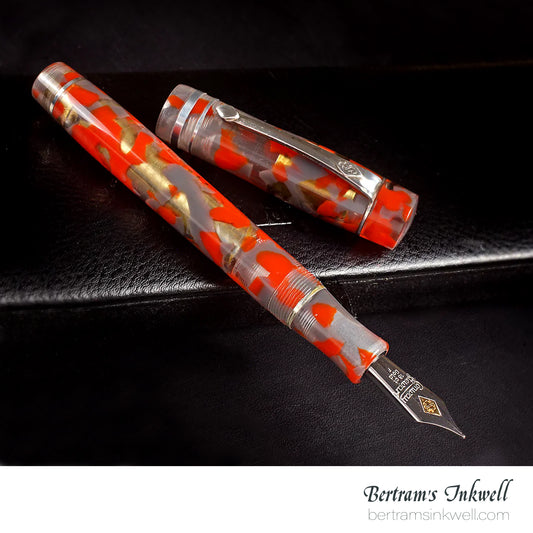 Conway Stewart Wellington Prototype (red and grey transparent) Fountain Pen, 2014