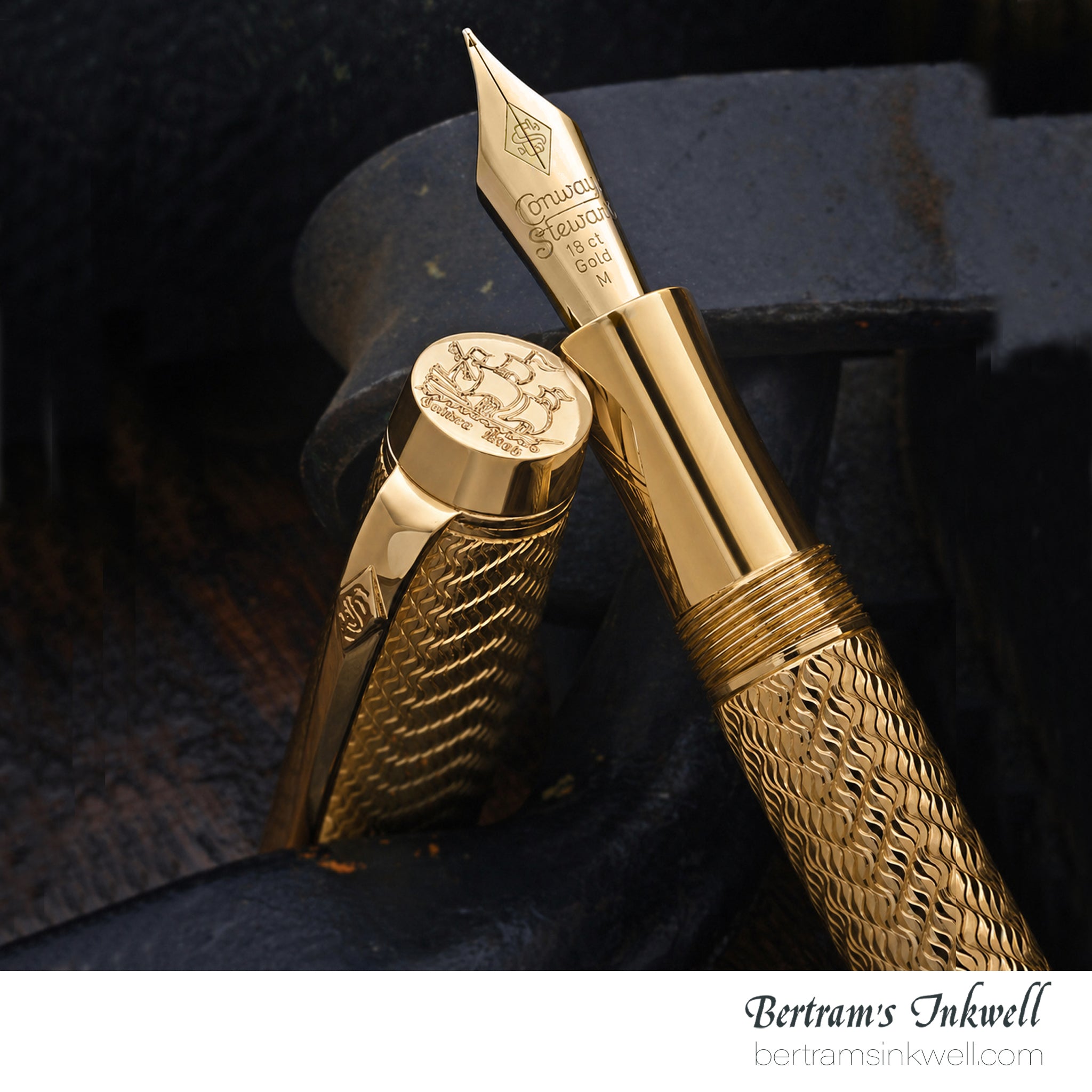 Conway Stewart 'Drake' Vermeil Limited Edition Fountain Pen 2007