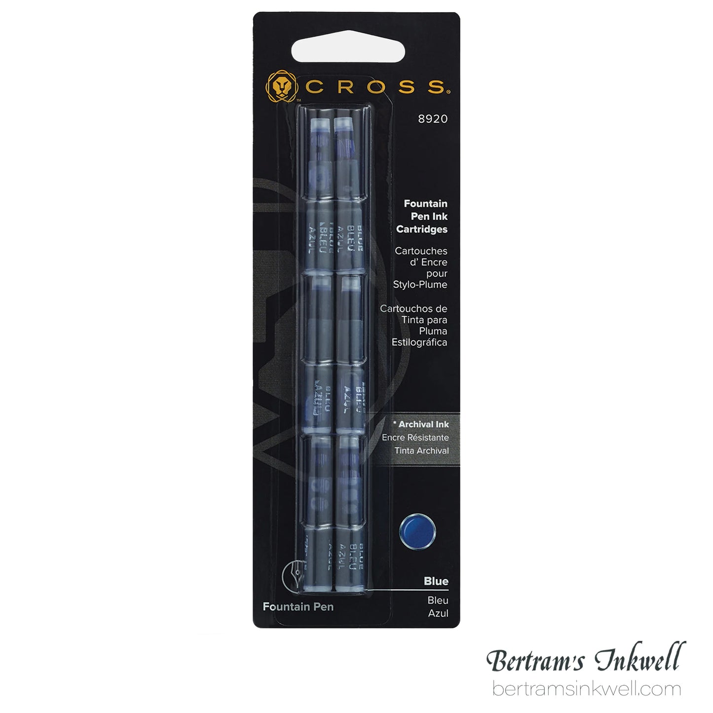 Cross Blue Ink Cartridges (6 per box)