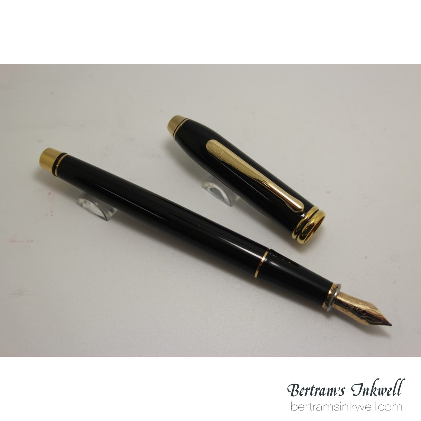 Cross Townsend Black lacquer Gold Trim Fountain Pen