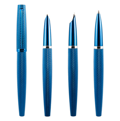 Diplomat Viper Blue Guilloche Fountain Pen