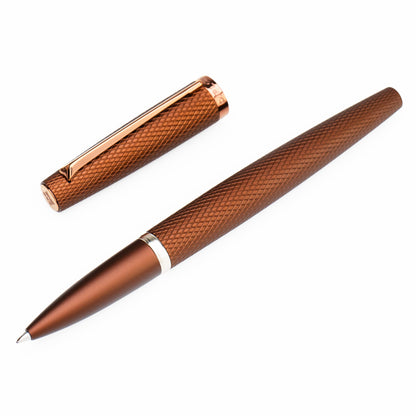 Diplomat Viper Brown Guilloche Rollerball