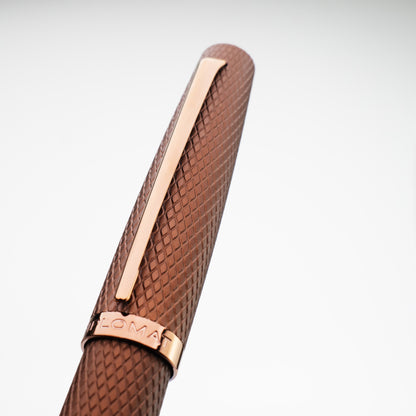 Diplomat Viper Brown Guilloche Rollerball