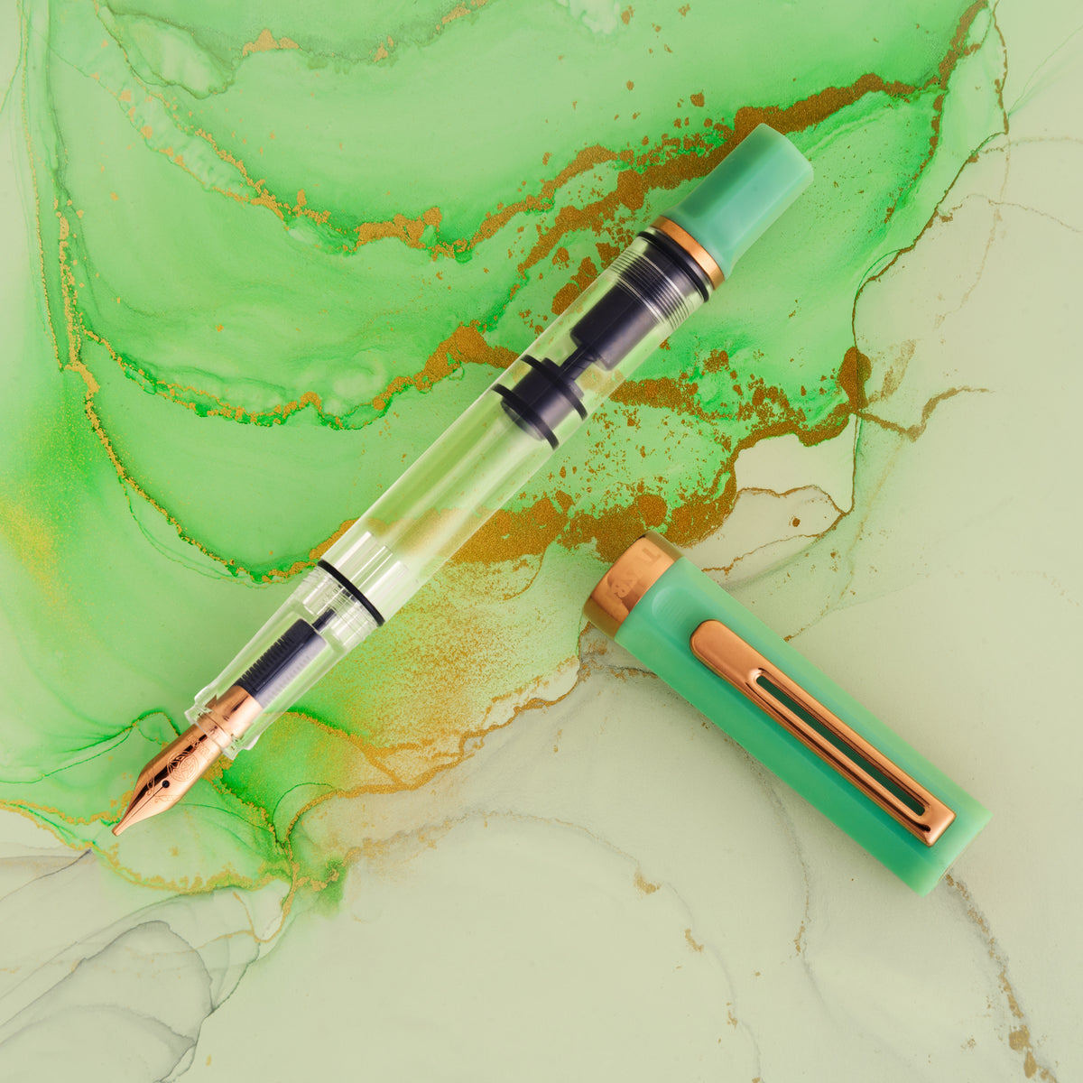 TWSBI  ECO Jade Jelly & Bronze