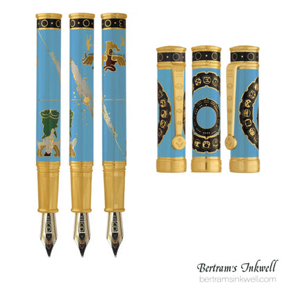 David Oscarson 2012 End of Days Azure Blue Fountain Pen