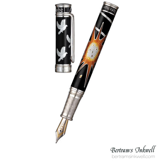 David Oscarson Alfred Bernhard Nobel Black Silver with Black Fountain Pen