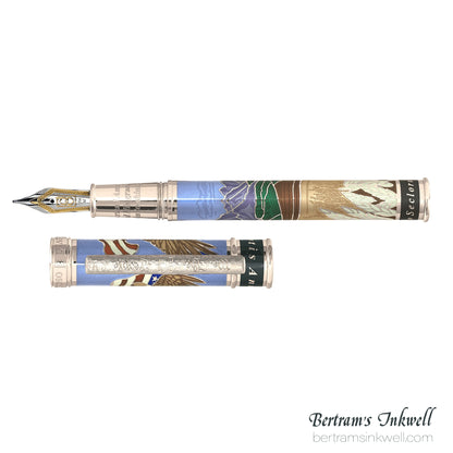 David Oscarson America The Beautiful Light Blue Fountain Pen