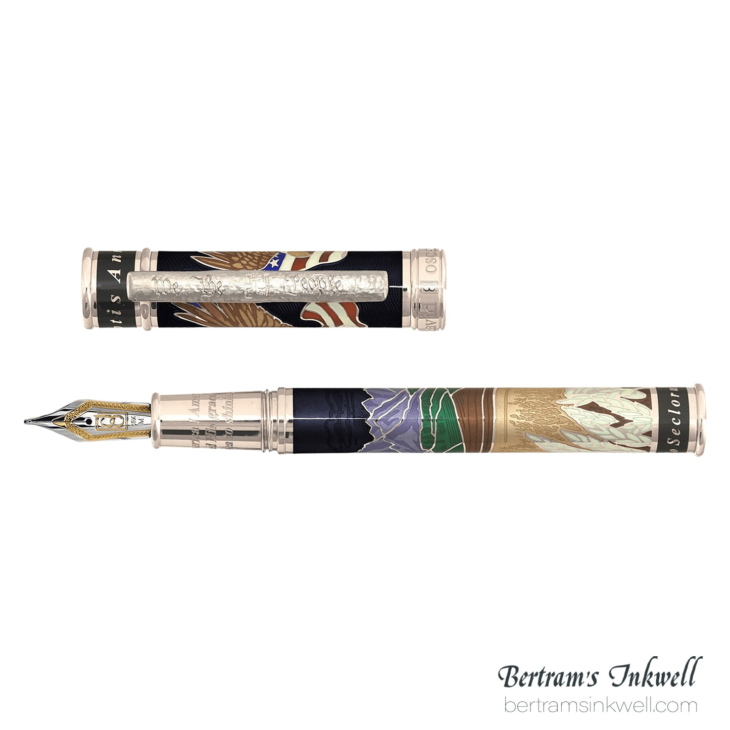 David Oscarson America The Beautiful Onyx Fountain Pen