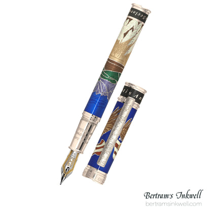 David Oscarson America The Beautiful Sapphire Fountain Pen