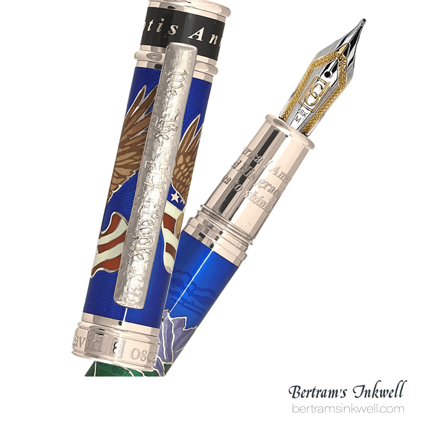 David Oscarson America The Beautiful Sapphire Fountain Pen