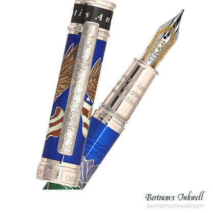 David Oscarson America The Beautiful Sapphire Fountain Pen