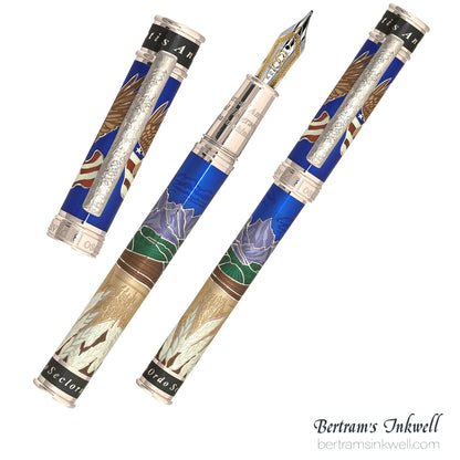David Oscarson America The Beautiful Sapphire Fountain Pen