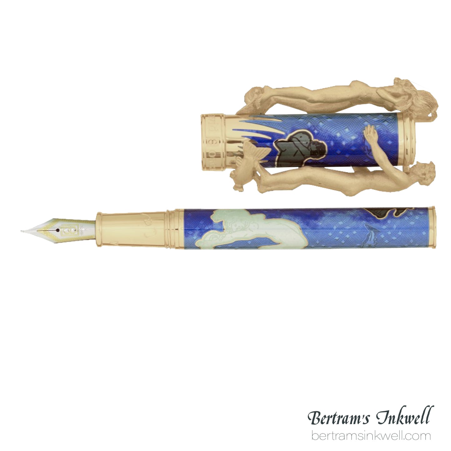 David Oscarson Carl Milles Marriage of the Waters Azure Blue Fountain Pen