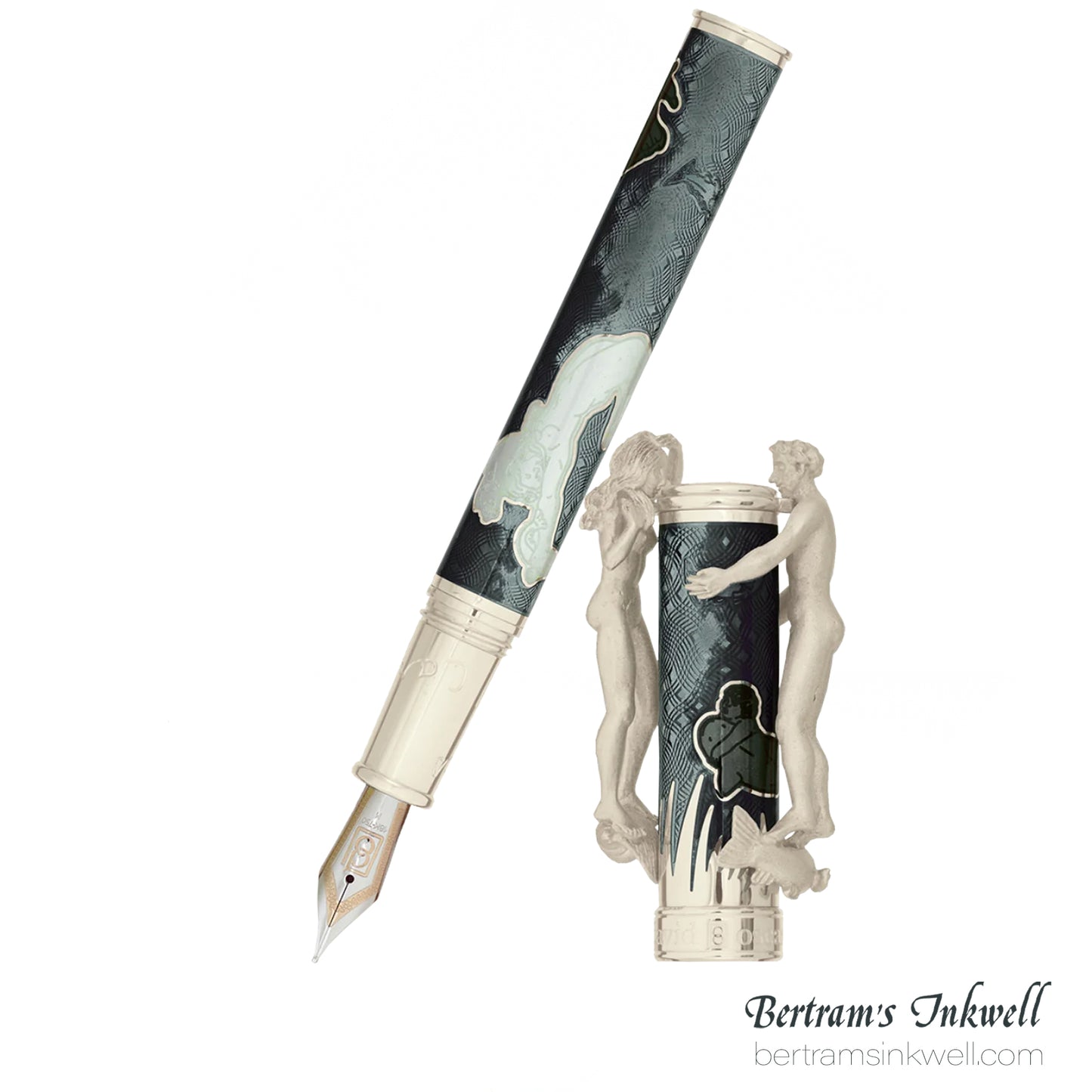 David Oscarson Carl Milles Marriage of the Waters Grey White Fountain Pen