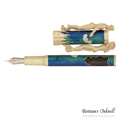 David Oscarson Carl Milles Marriage of the Waters Teal Fountain Pen