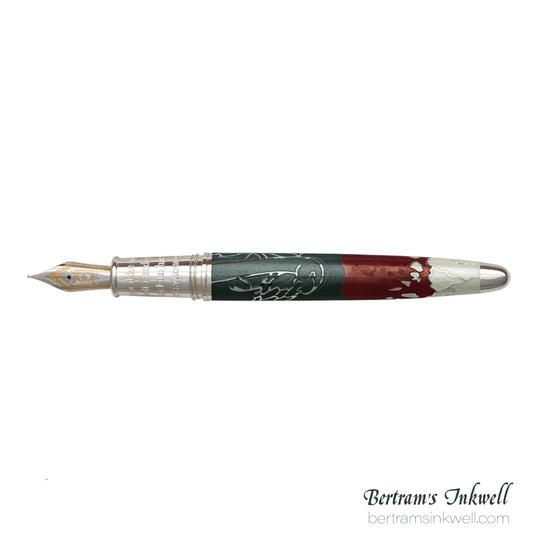 David Oscarson Hans Christian Andersen Black Red White Fountain Pen