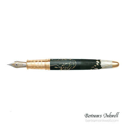 David Oscarson Hans Christian Andersen Black White Gold Fountain Pen