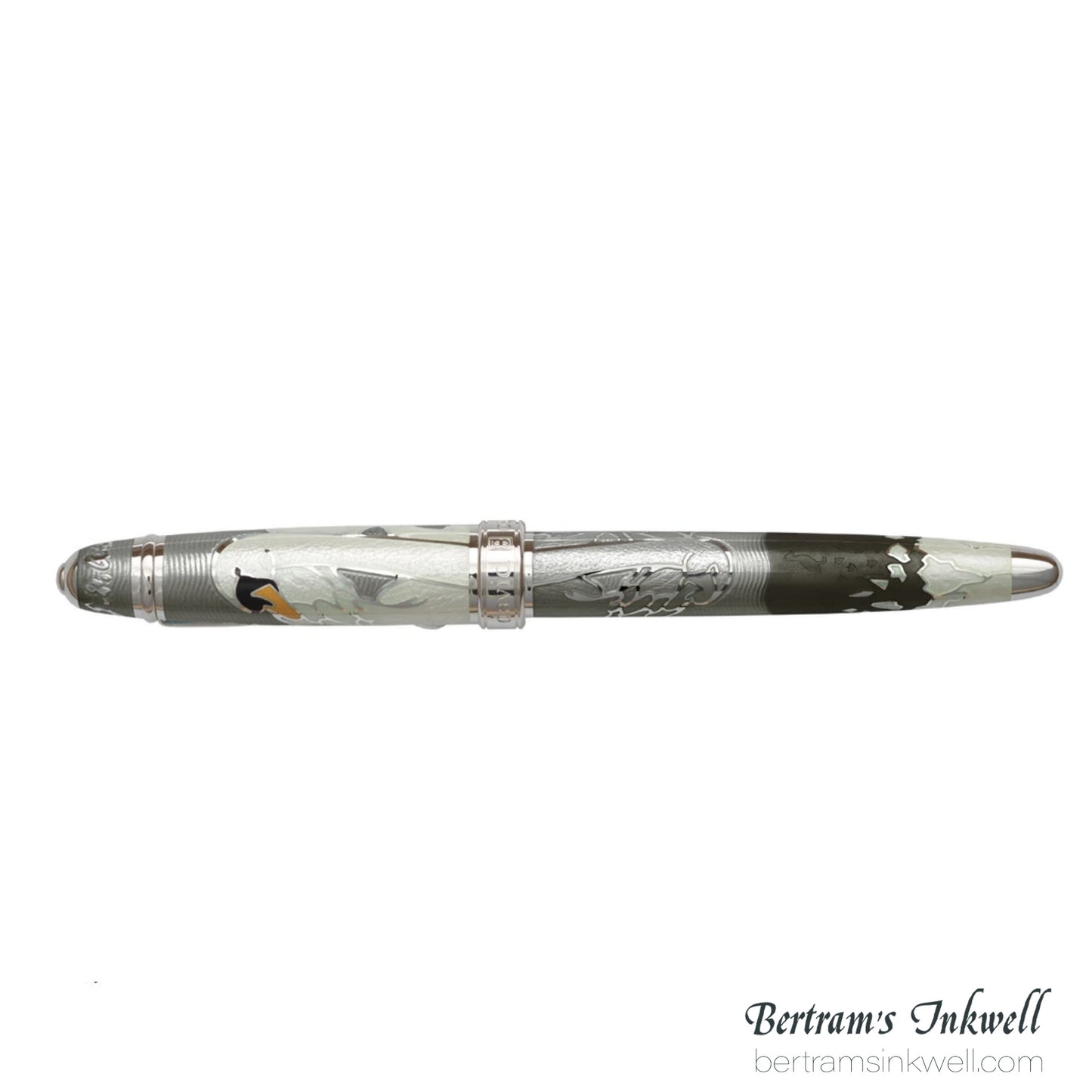 David Oscarson Hans Christian Andersen Grey Black White Fountain Pen