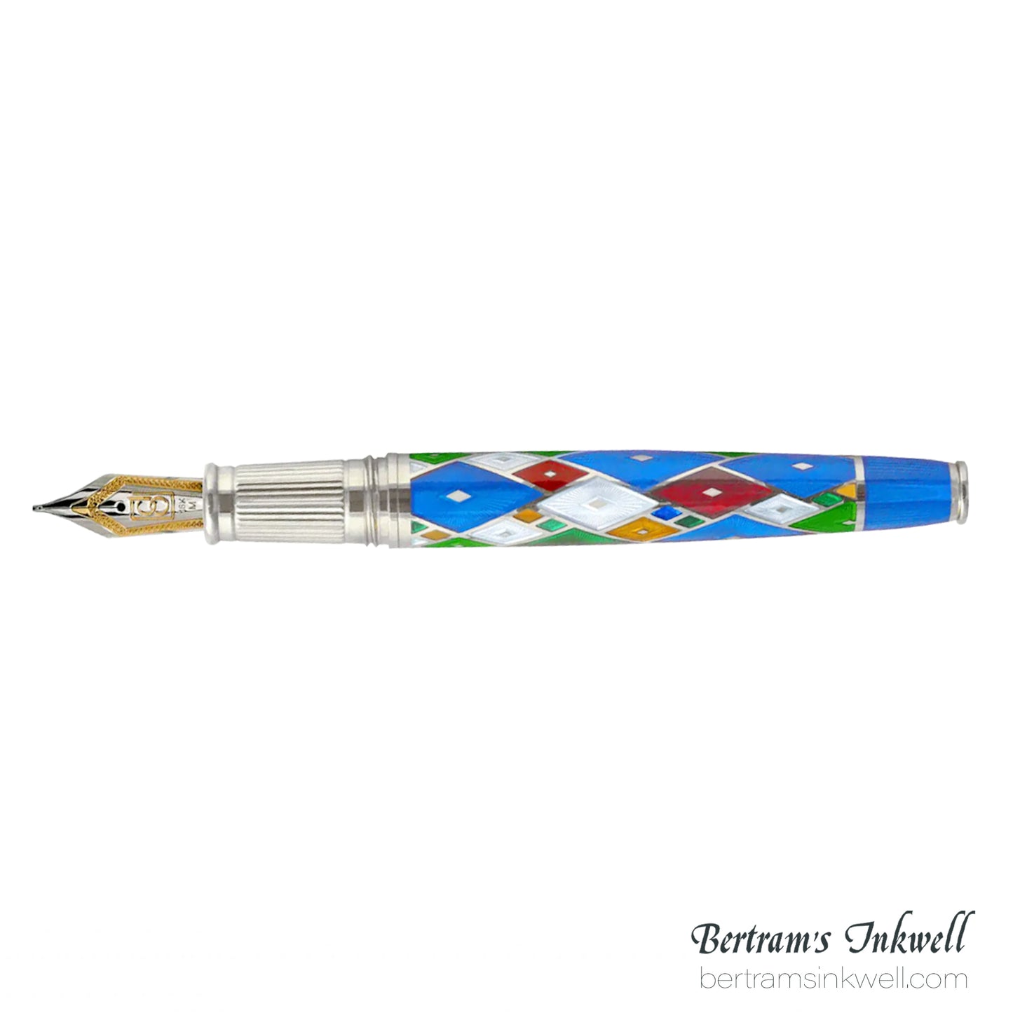 David Oscarson Harlequin Sapphire Blue Fountain Pen
