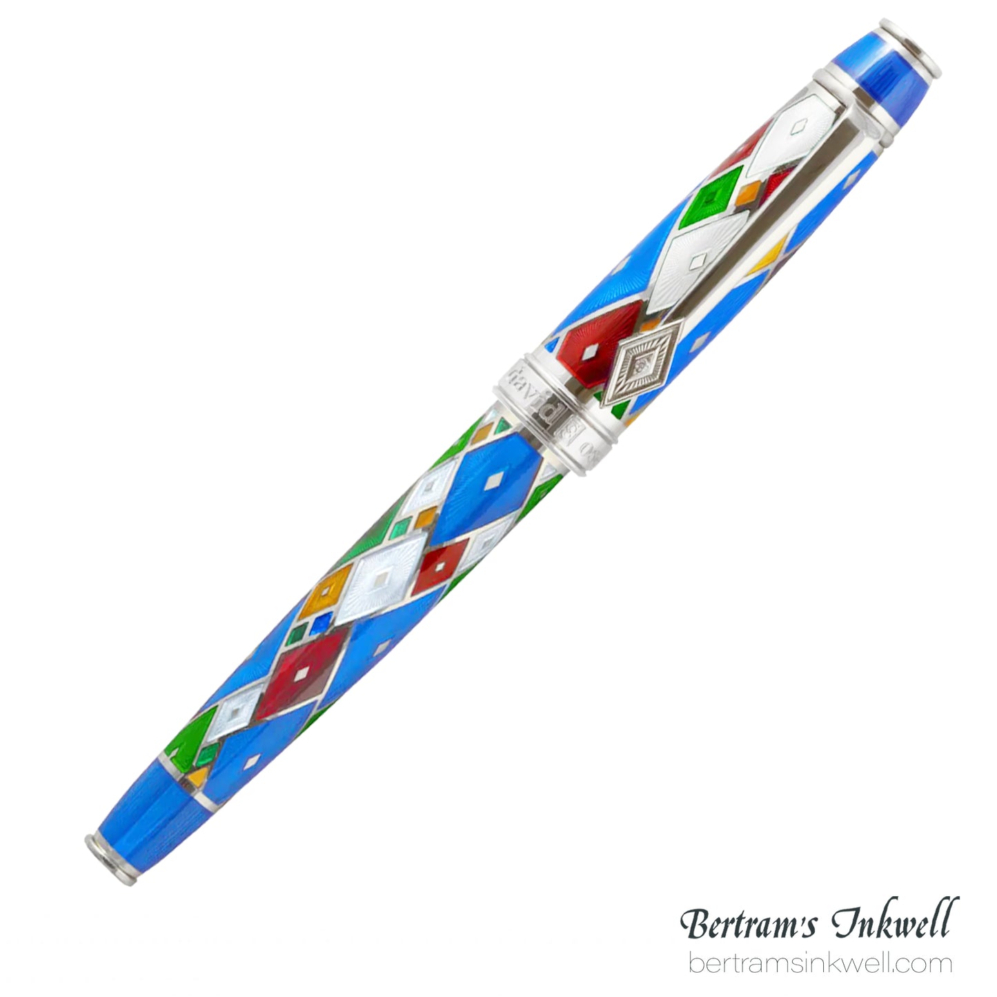 David Oscarson Harlequin Sapphire Blue Fountain Pen