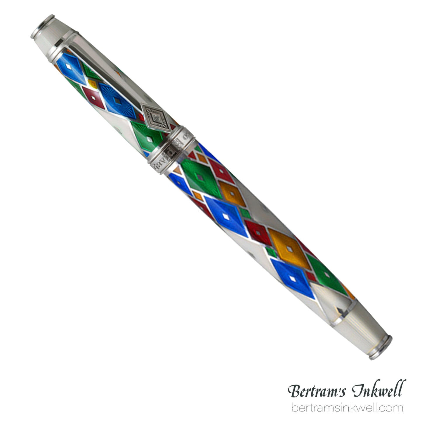 David Oscarson Harlequin Opalescent White/Pearl Fountain Pen