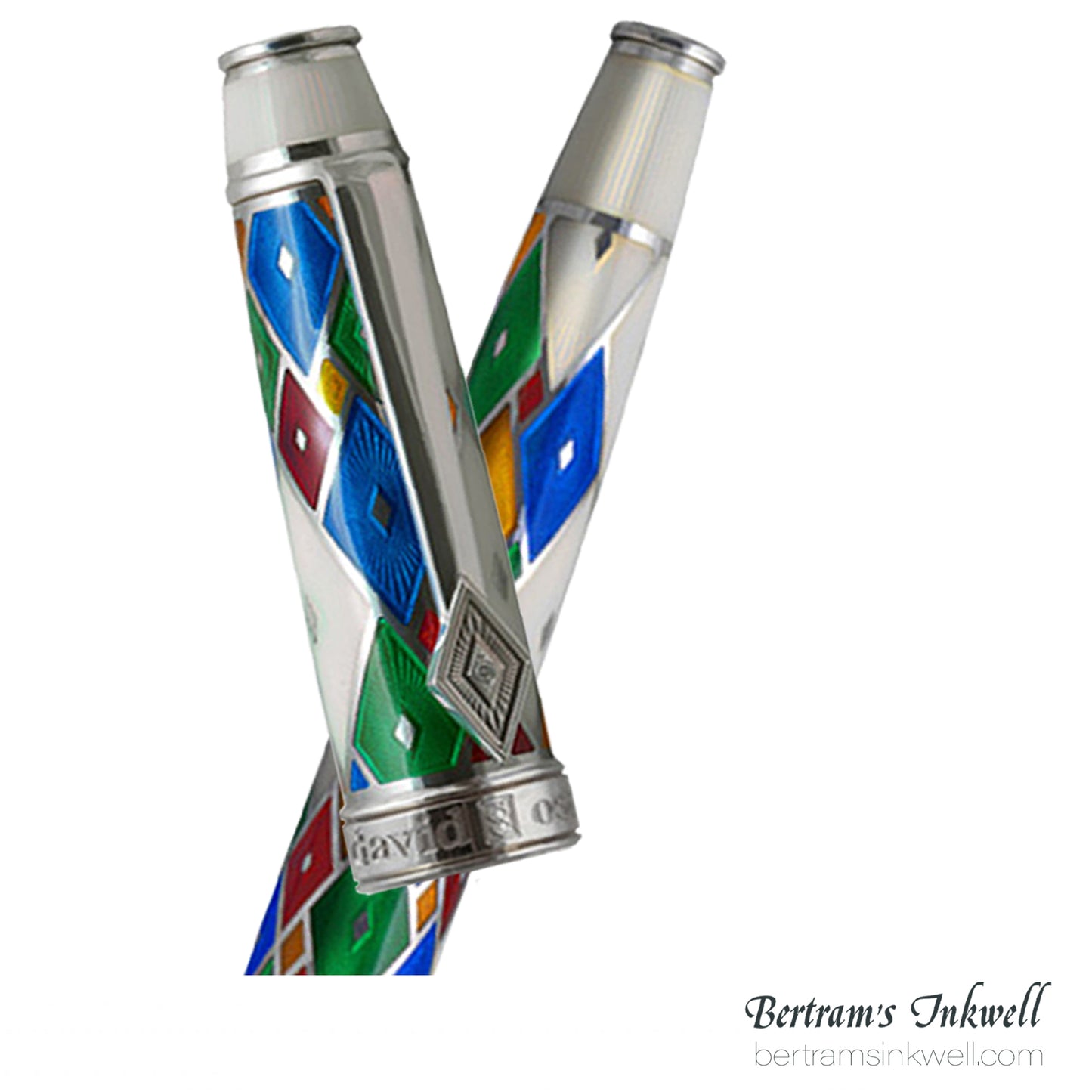 David Oscarson Harlequin Opalescent White/Pearl Fountain Pen