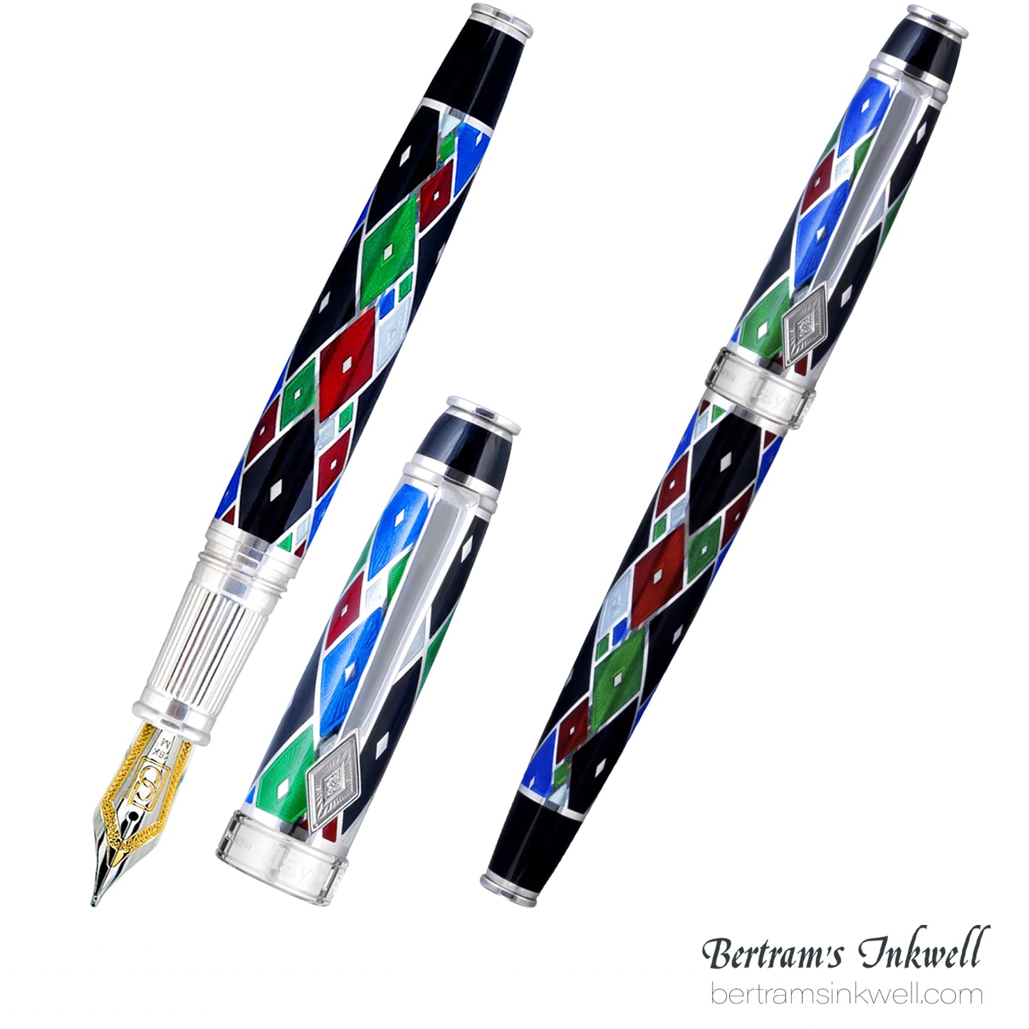 David Oscarson Harlequin Black/Onyx Fountain Pen