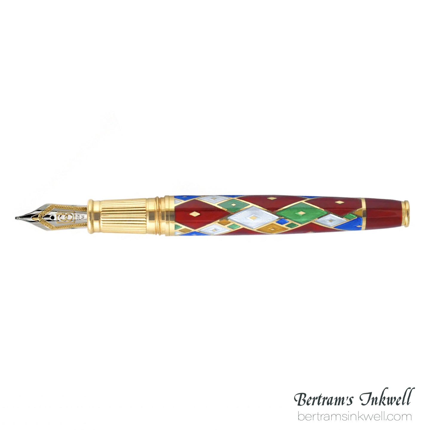 David Oscarson Harlequin Ruby Red Fountain Pen