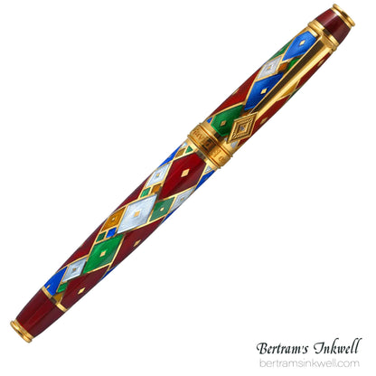 David Oscarson Harlequin Ruby Red Fountain Pen