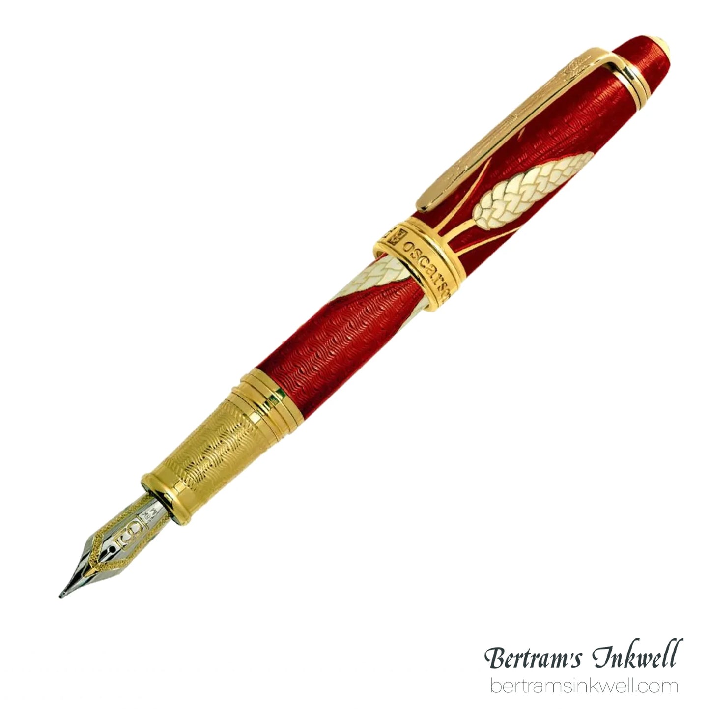 David Oscarson Harvest Maple Red Fountain Pen