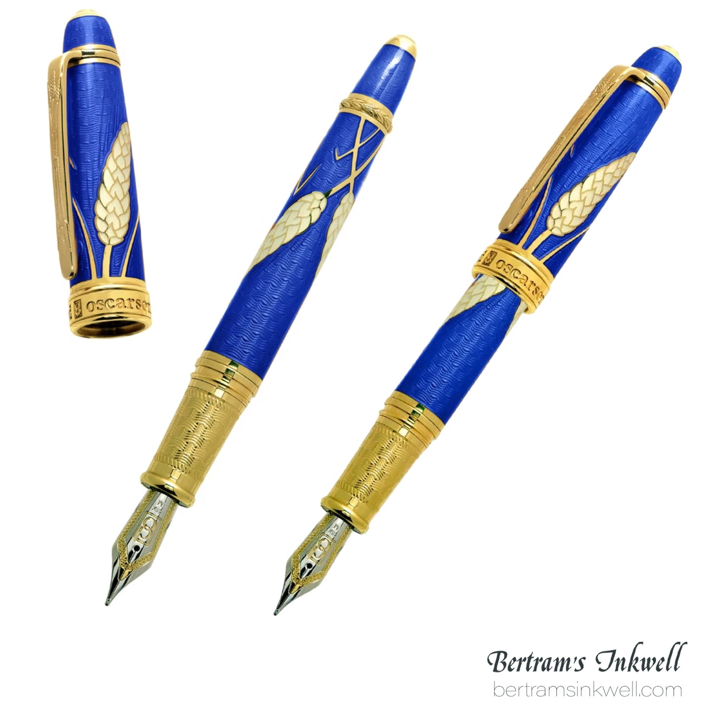 David Oscarson Harvest Sapphire Blue Fountain Pen