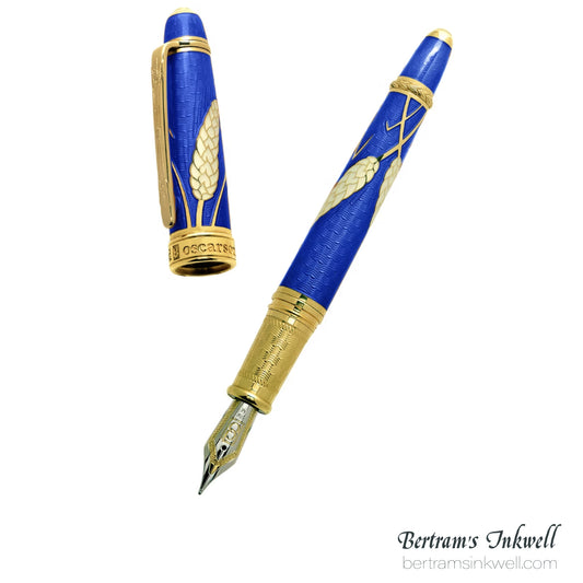David Oscarson Harvest Sapphire Blue Fountain Pen