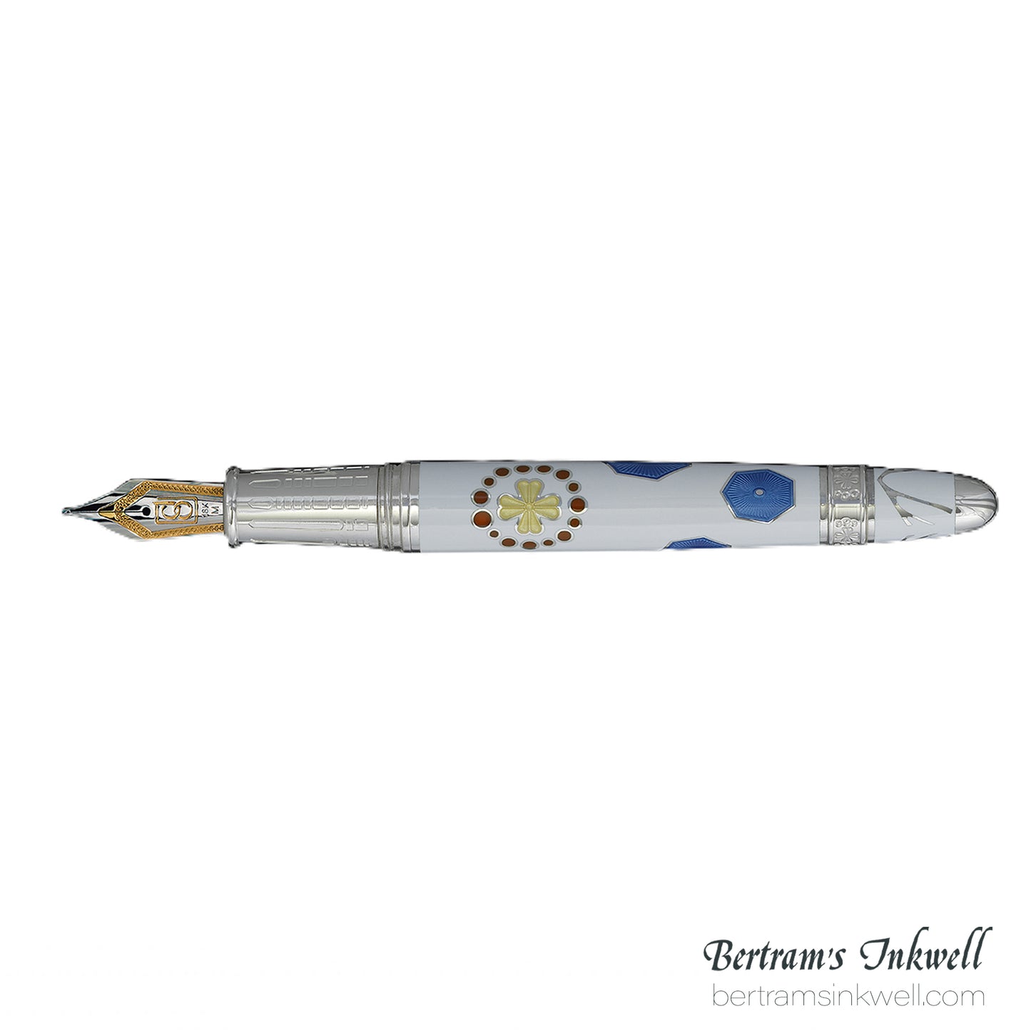 David Oscarson La Sagrada Familia White Fountain Pen