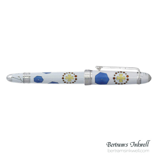 David Oscarson La Sagrada Familia White Fountain Pen