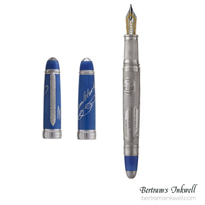 David Oscarson Lewis and Clark Sapphire Blue Fountain Pen